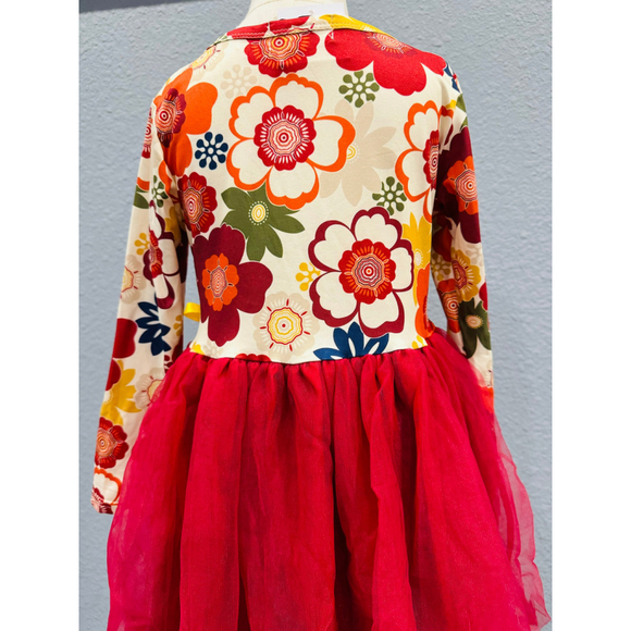 Wellington Designs Retro Floral Tulle Dress, Sz 12/18 NWT - Picture 6 of 10